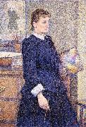 Anna Boch in her Atelier Theo Van Rysselberghe